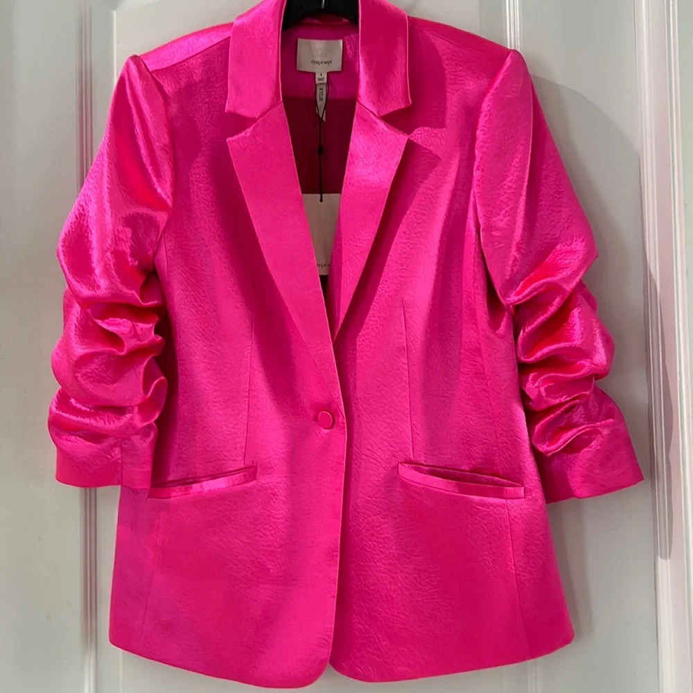 New Cinq a Sept Kylie satin blazer